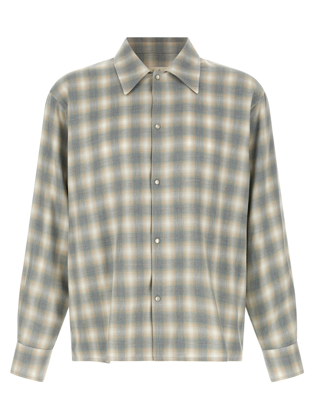 SECOND/LAYER Gray Cotton Blouse