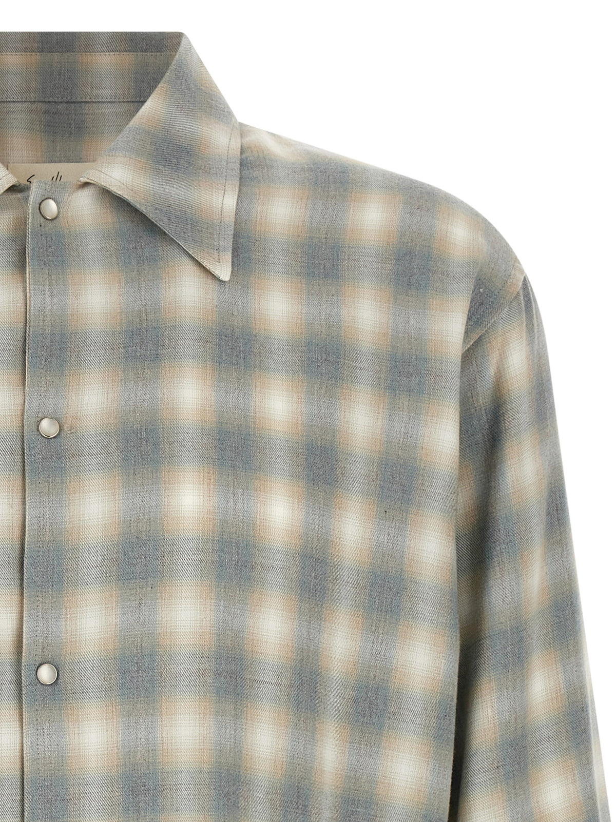 SECOND/LAYER Gray Cotton Blouse