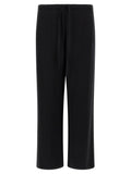 SECOND/LAYER Black Cotton-Like Casual Pants