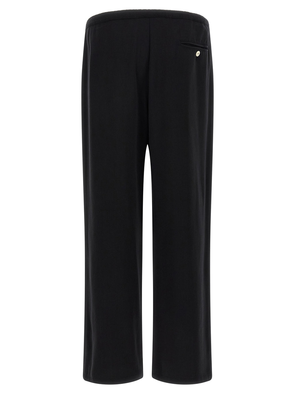 SECOND/LAYER Black Cotton-Like Casual Pants