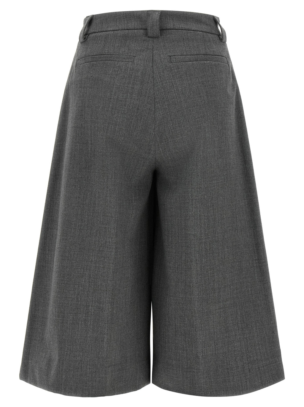 THELATEST Gray Polyester Bermuda Shorts