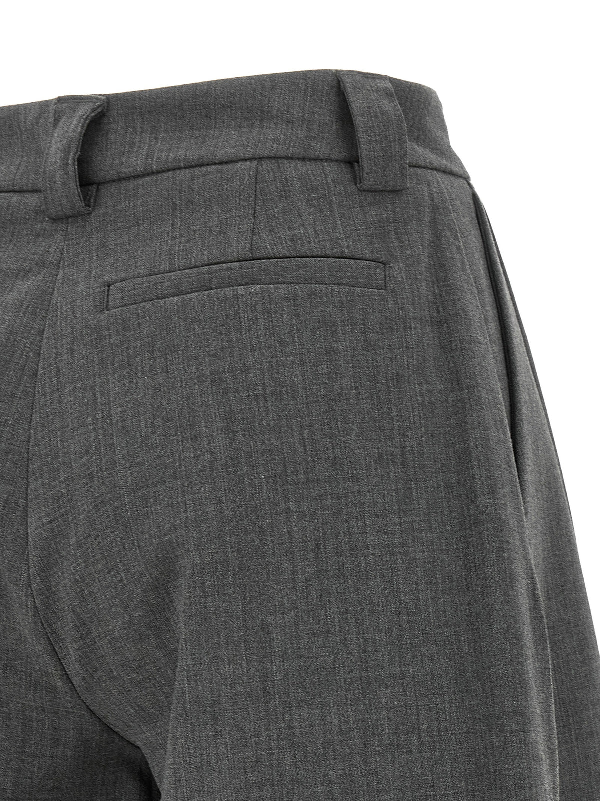 THELATEST Gray Polyester Bermuda Shorts