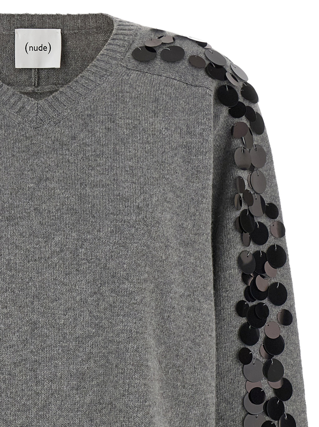 NUDE Gray Wool Cardigan