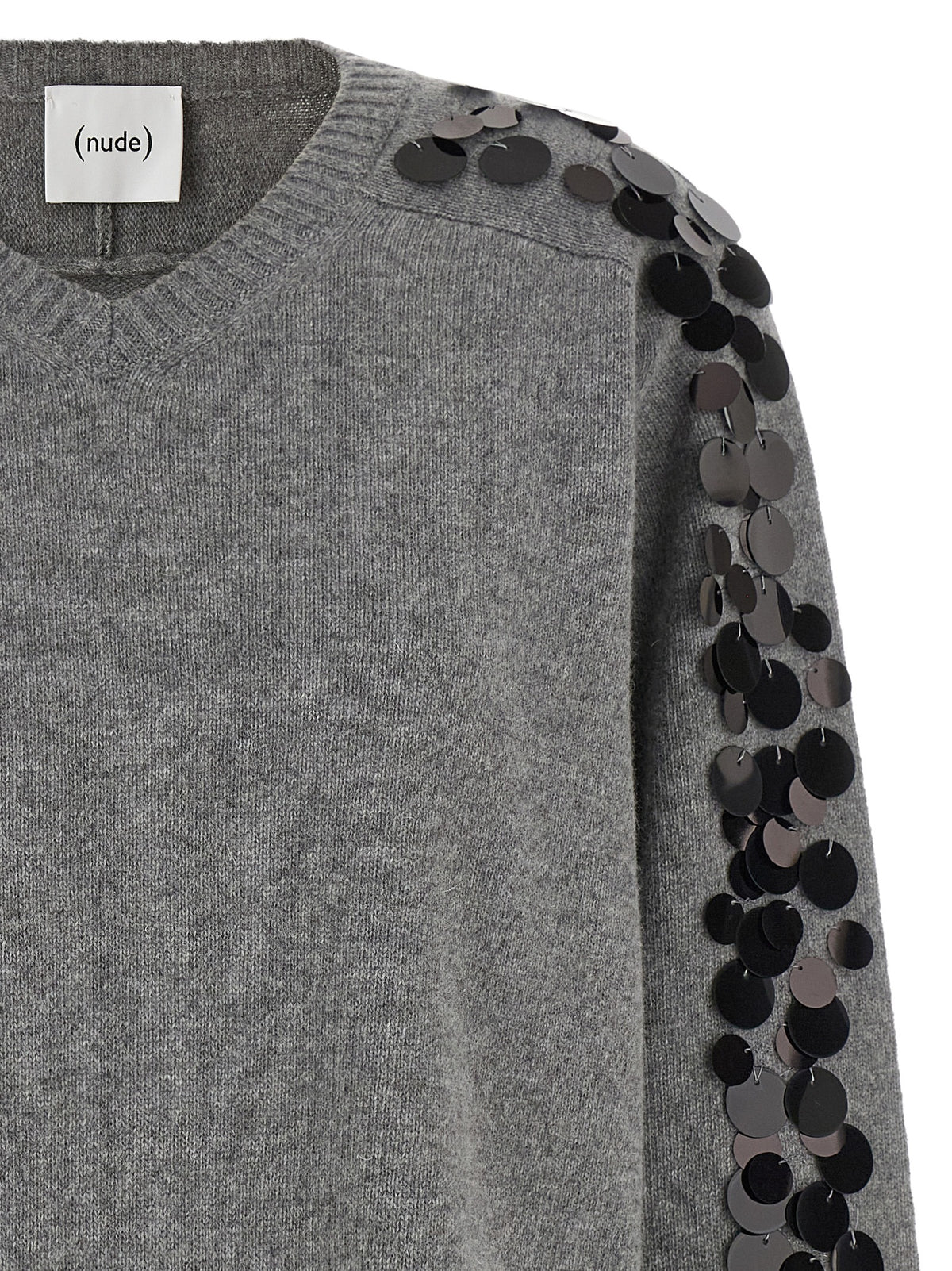 NUDE Gray Wool Cardigan