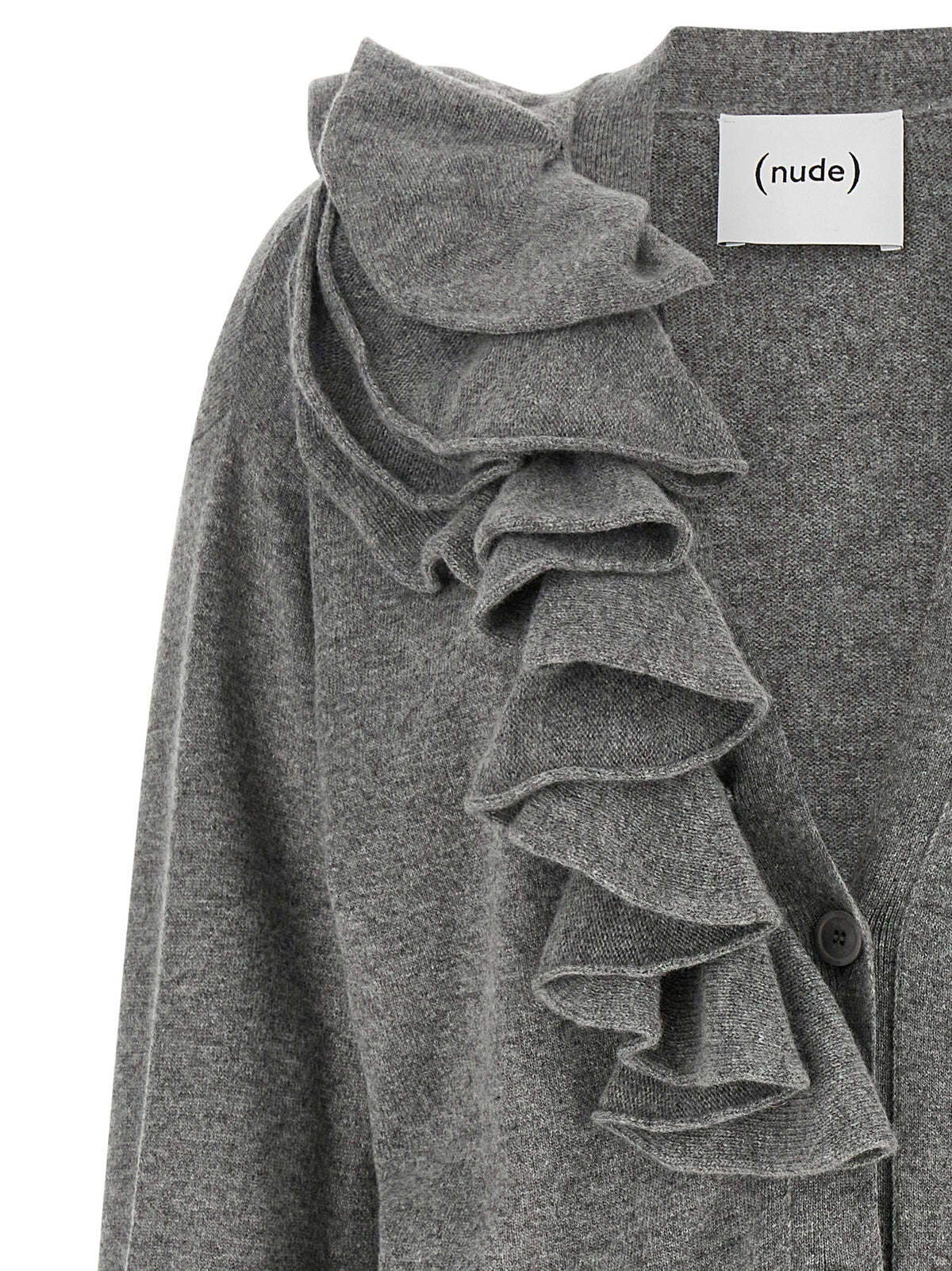 NUDE Gray Wool Cardigan
