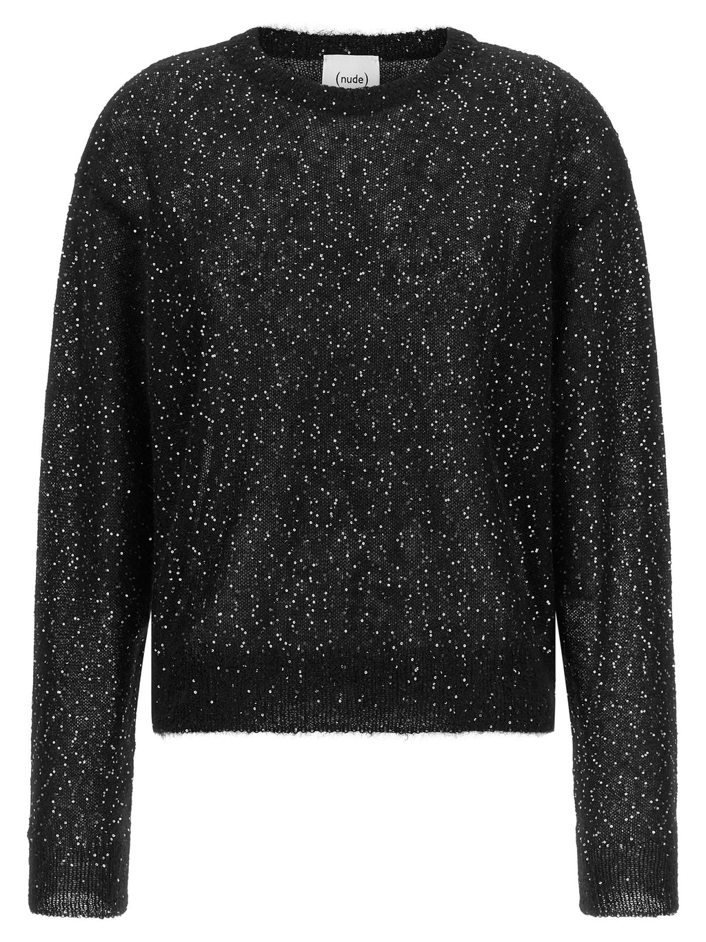 NUDE Black Wool Cardigan