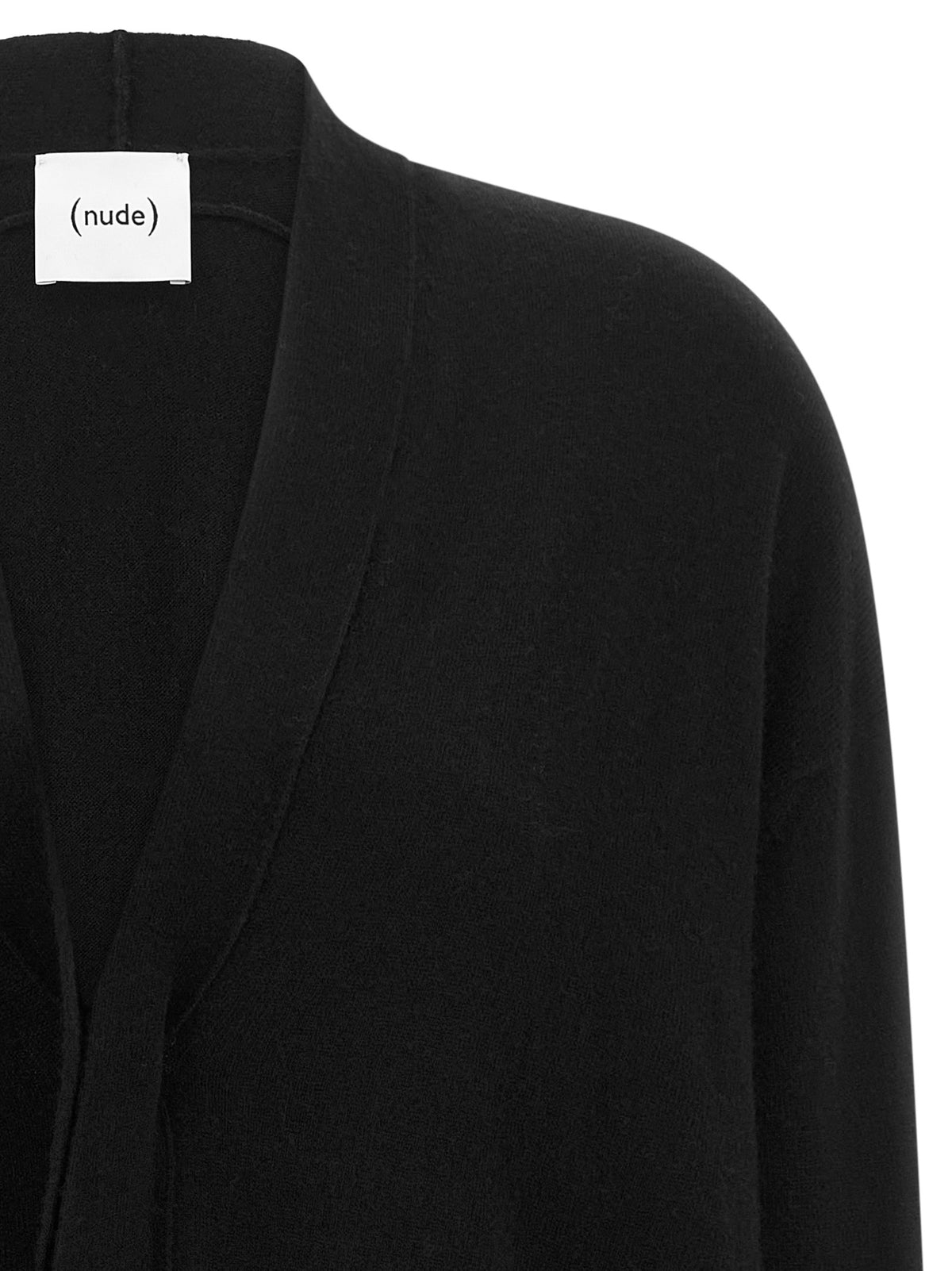 NUDE Black Wool Cardigan