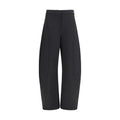 Nissa Black Polyester Casual Pants