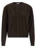 Yves Salomon Brown Cashmere Cardigan