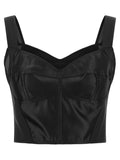 Dolce & Gabbana Black Polyamide Tank Tops