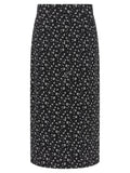 Dolce & Gabbana Bicolor Silk Midi Skirt