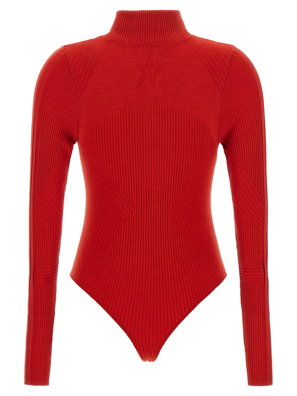 PERFECT MOMENT Red Wool Bodysuit