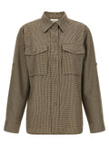 P.A.R.O.S.H. Brown Polyester Blouse