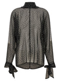 P.A.R.O.S.H. Black Polyester Blouse