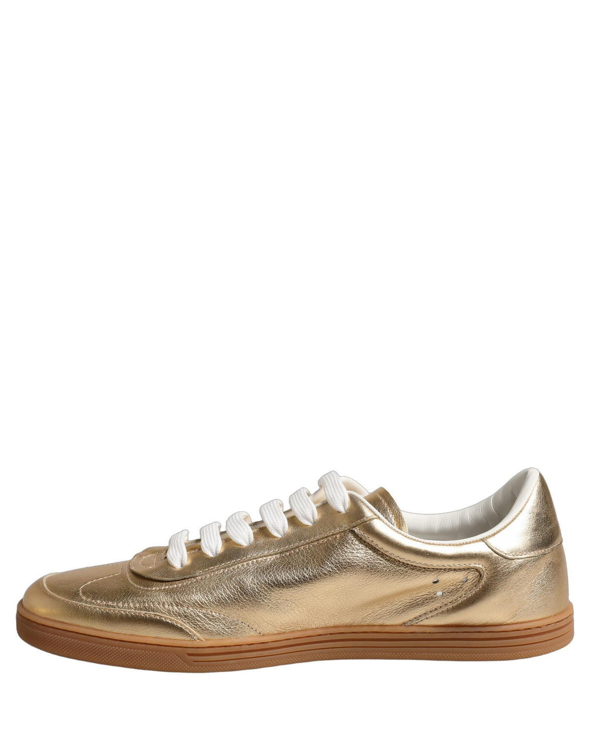 Dolce & Gabbana Gold Saint Tropez Low Top Sneakers Shoes