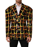 Dolce & Gabbana Multicolor Sequin Embellished Double Breasted Jacket