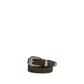 Brunello Cucinelli Brown Suede Leather Belt