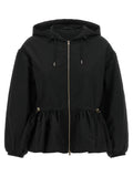 Tatras Black Nylon Full-Length Jacket