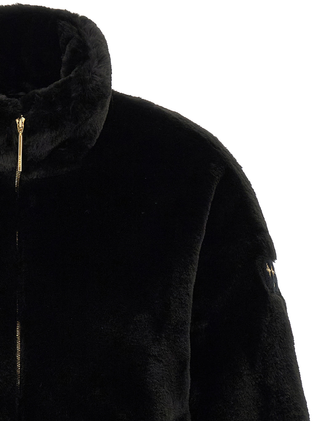 Tatras Black Polyester Full-Length Jacket