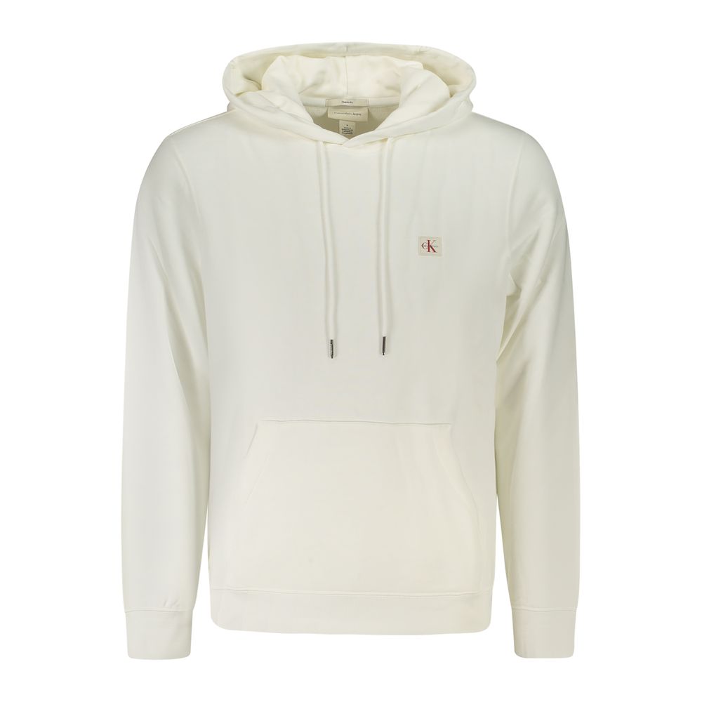 Calvin Klein White Cotton Men's Hoodie