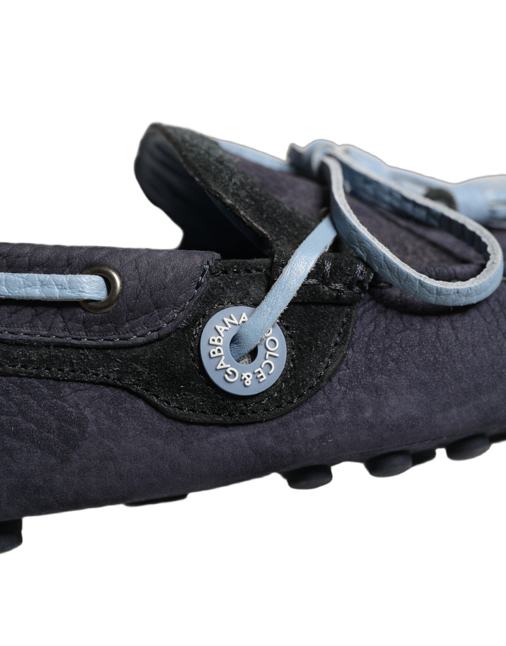 Dolce & Gabbana Navy Blue Suede Leather Tassel Loafers Shoes