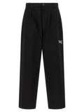 MONCLER GENIUS Black Cotton Casual Pants