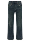 R13 Blue Cotton Straight-Leg Jeans