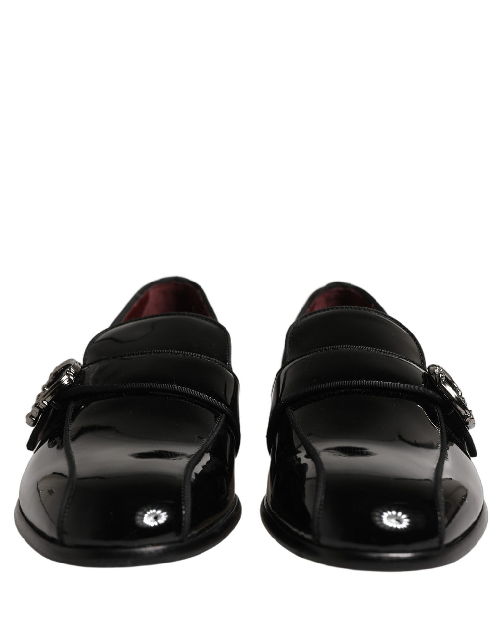 Dolce & Gabbana Black Patent Leather Men Loafers Shoes