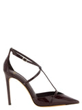 Alexandre Birman Bordeaux Calfskin High Heel Pumps