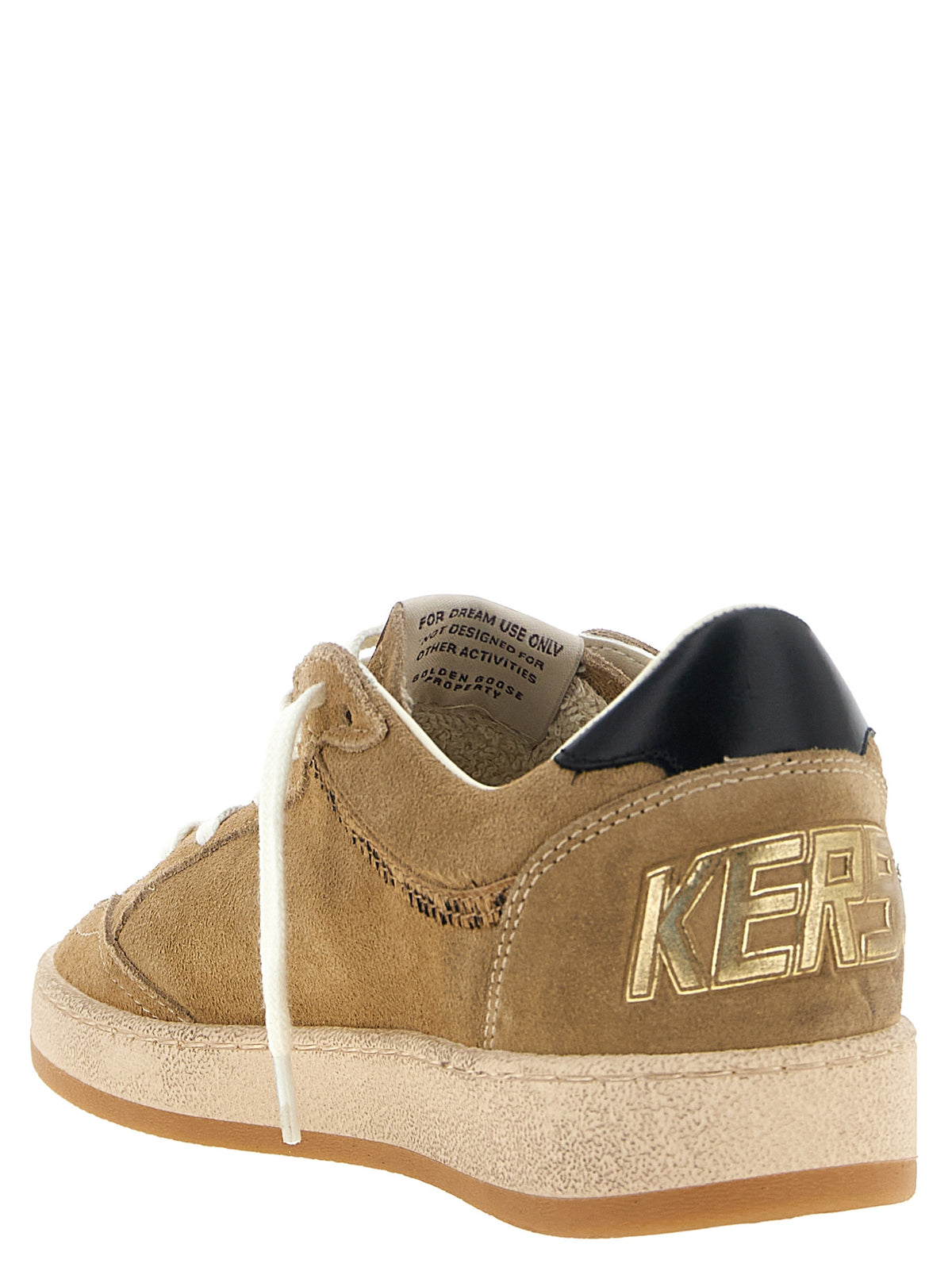 Golden Goose Beige Cowhide Low Top Sneakers