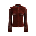 Giorgio Armani Bordeaux Viscose Cardigan