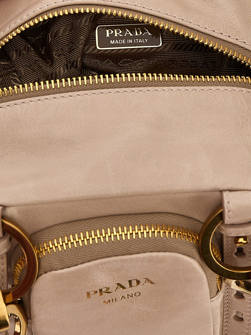 Prada Multicolor Calfskin Handbag