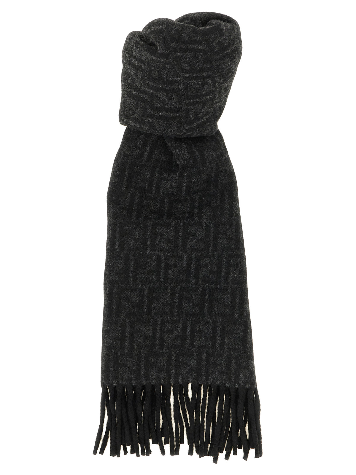 Fendi Black Wool Foulard