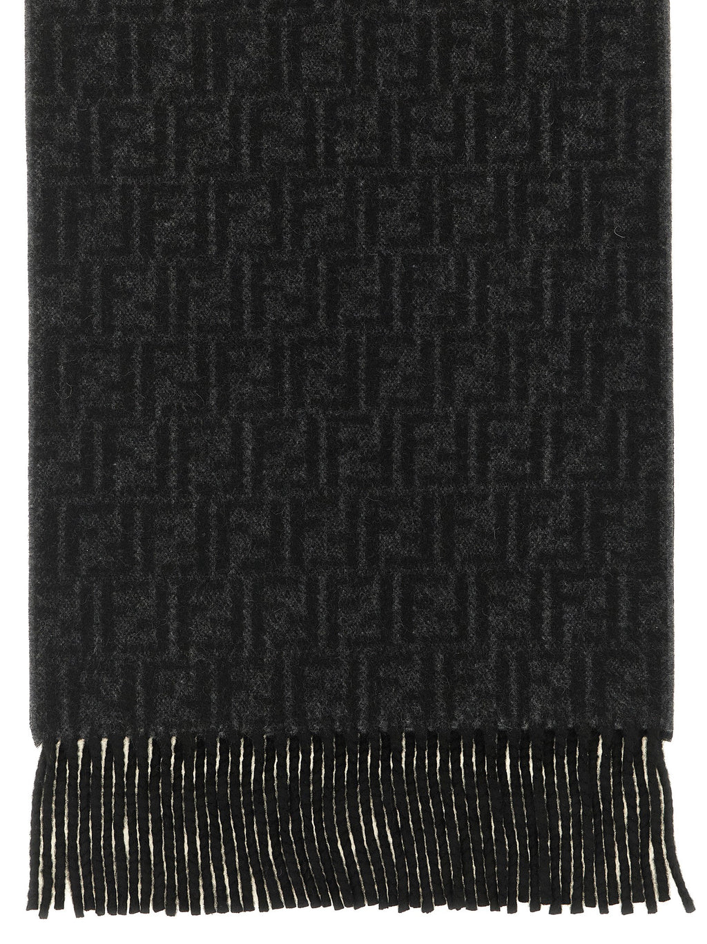 Fendi Black Wool Foulard