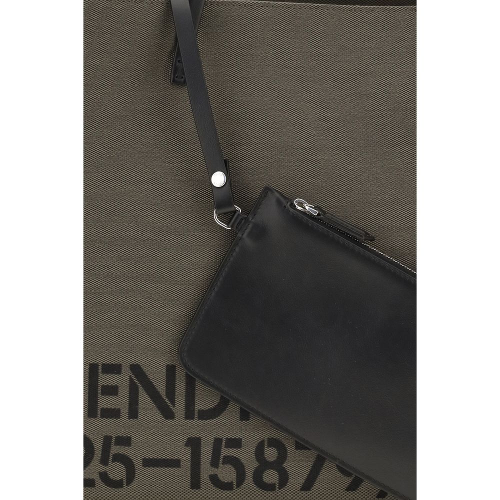 Fendi Bicolor Polyester Shoulder Bag