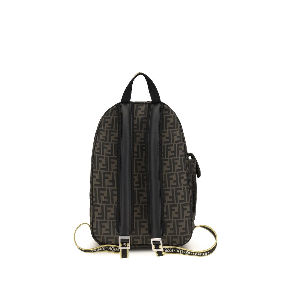 Fendi Brown Polyester Backpack