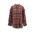 R13 Brown Cotton Pattern Shirt