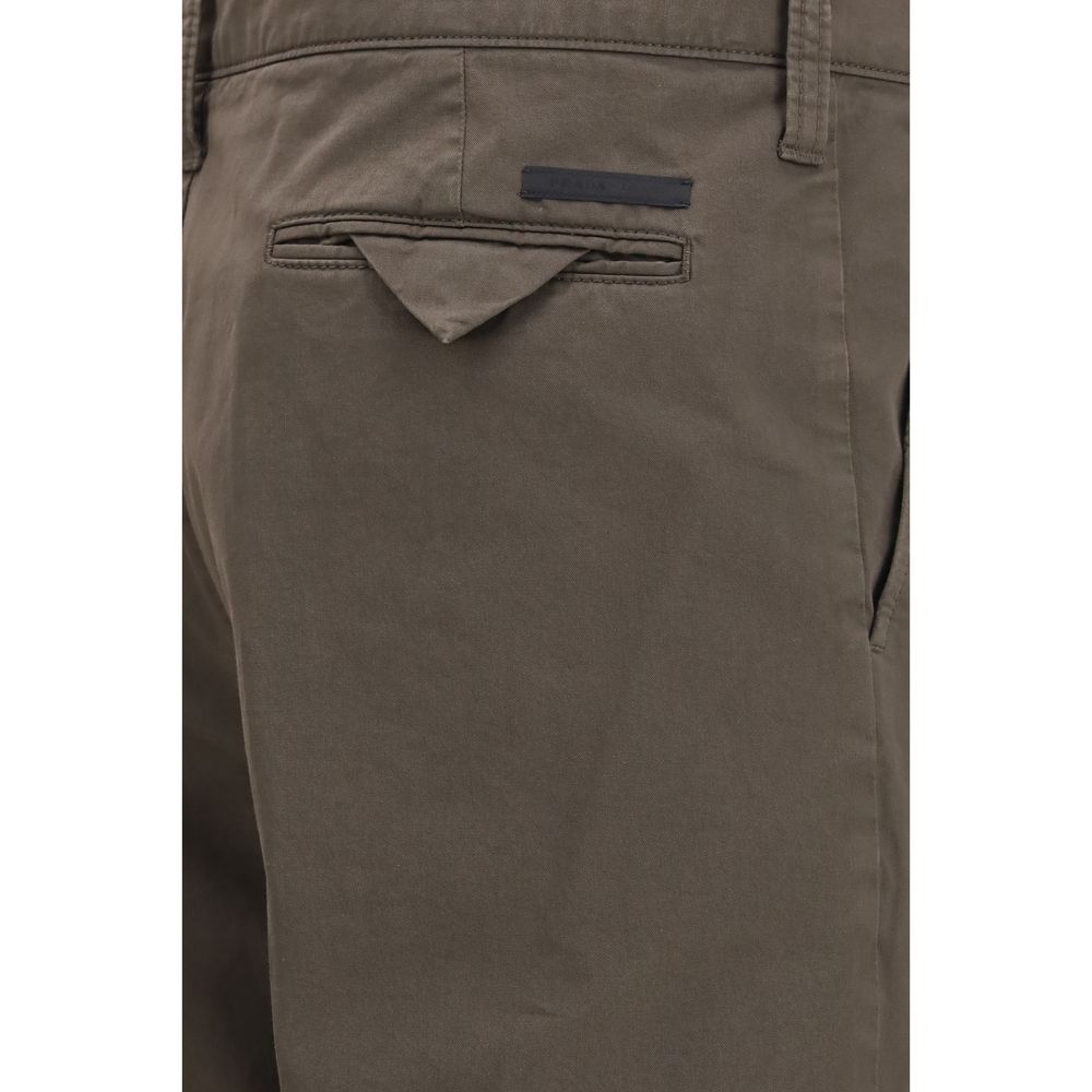 Prada Brown Cotton Cargo Pants