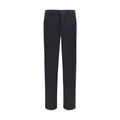 Prada Blue Cotton Casual Pants