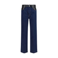 Agolde Blue Recycled Cotton Straight-Leg Jeans