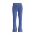 Avenue Montaigne Blue Cotton Flared Pants