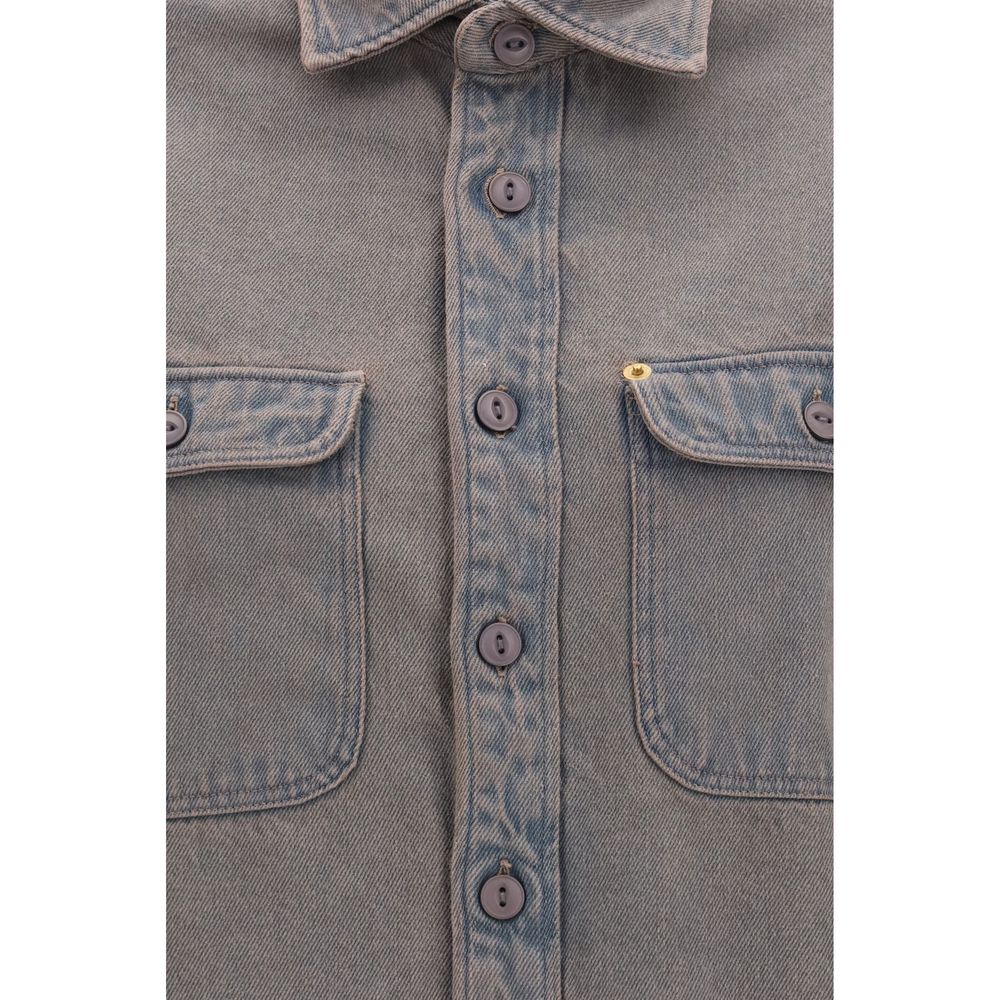 Deperlu Gray Denim Shirt
