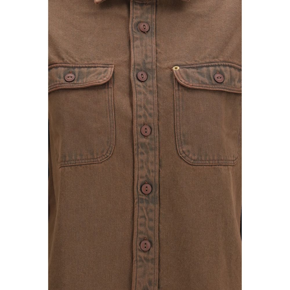 Deperlu Brown Denim Shirt