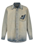 MM6 Maison Margiela Blue Cotton Blouse