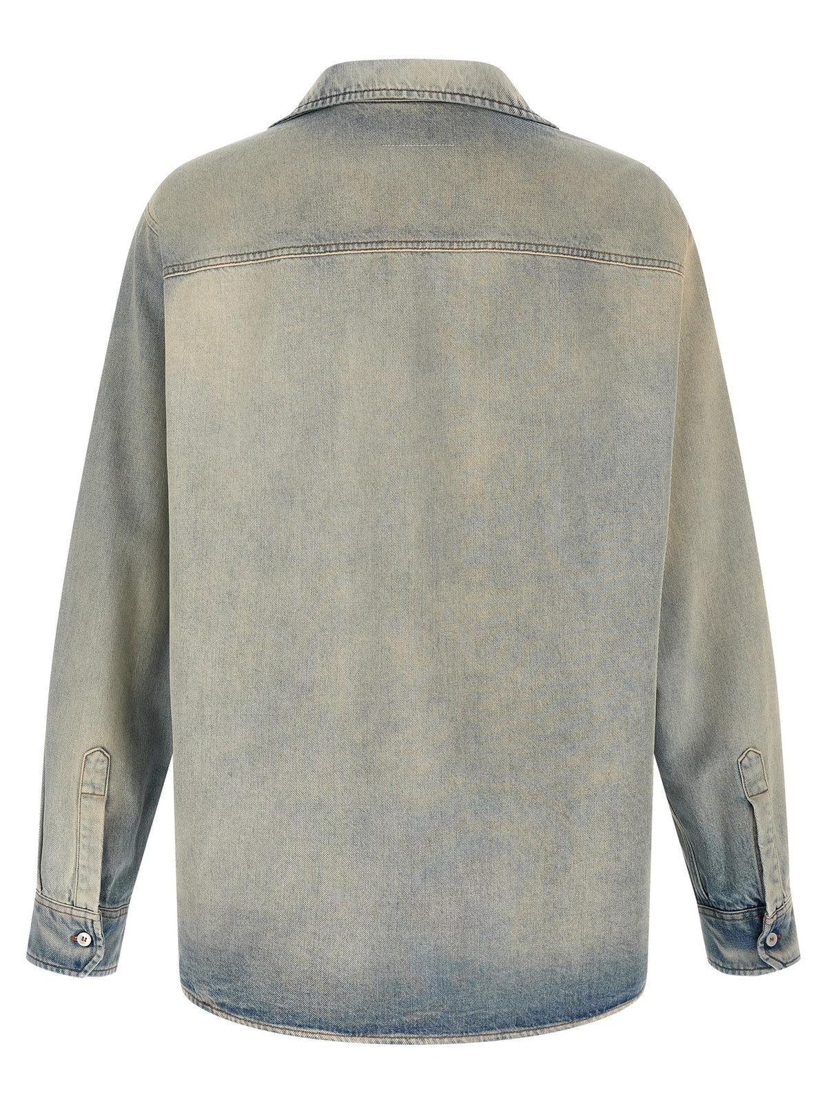 MM6 Maison Margiela Blue Cotton Blouse