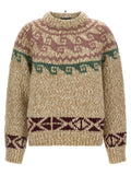 Moncler Grenoble Beige Wool Cardigan