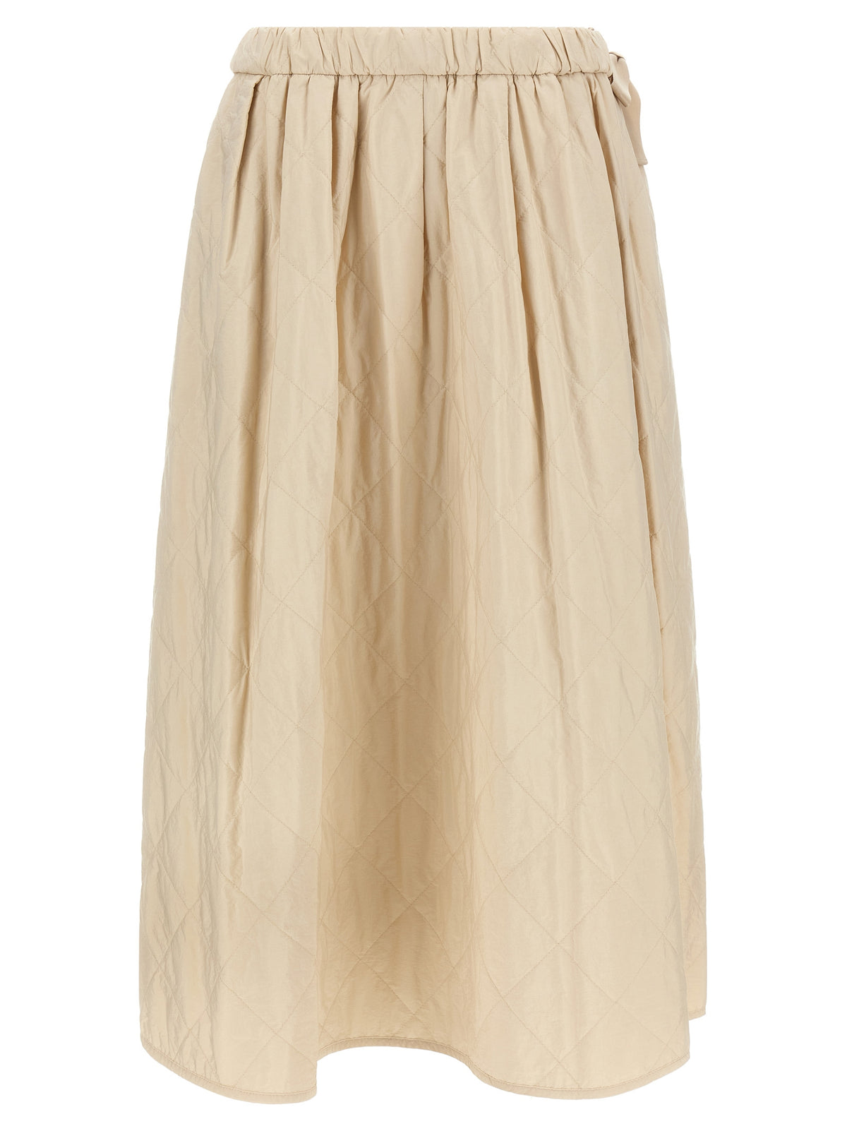 Max Mara Beige Polyamide Midi Skirt