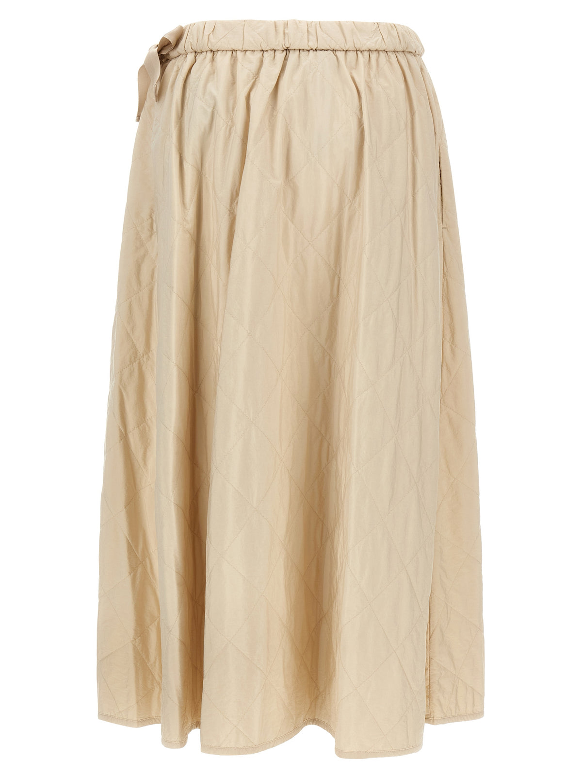 Max Mara Beige Polyamide Midi Skirt