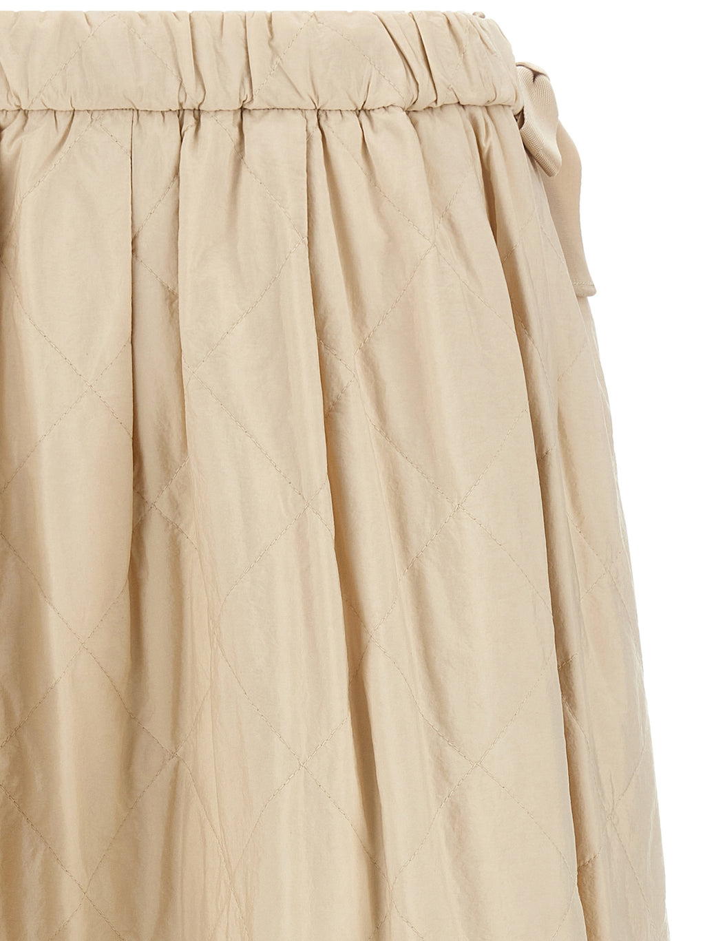 Max Mara Beige Polyamide Midi Skirt