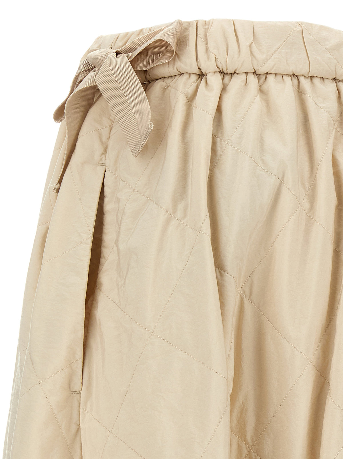 Max Mara Beige Polyamide Midi Skirt